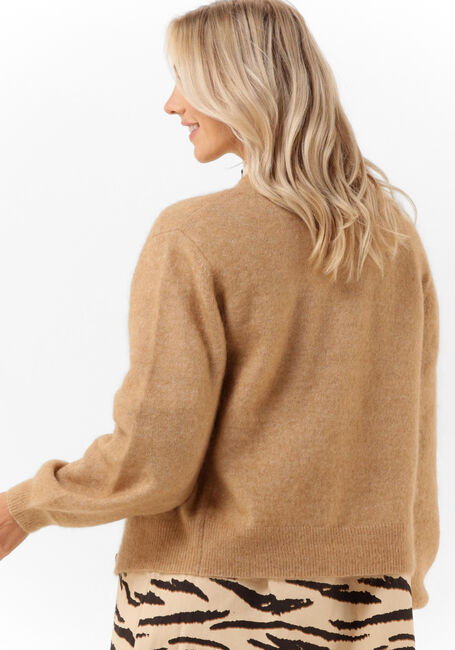 Camelfarbene SECOND FEMALE Strickjacke BROOK KNIT DROP SHOULDER CARDIGAN - large