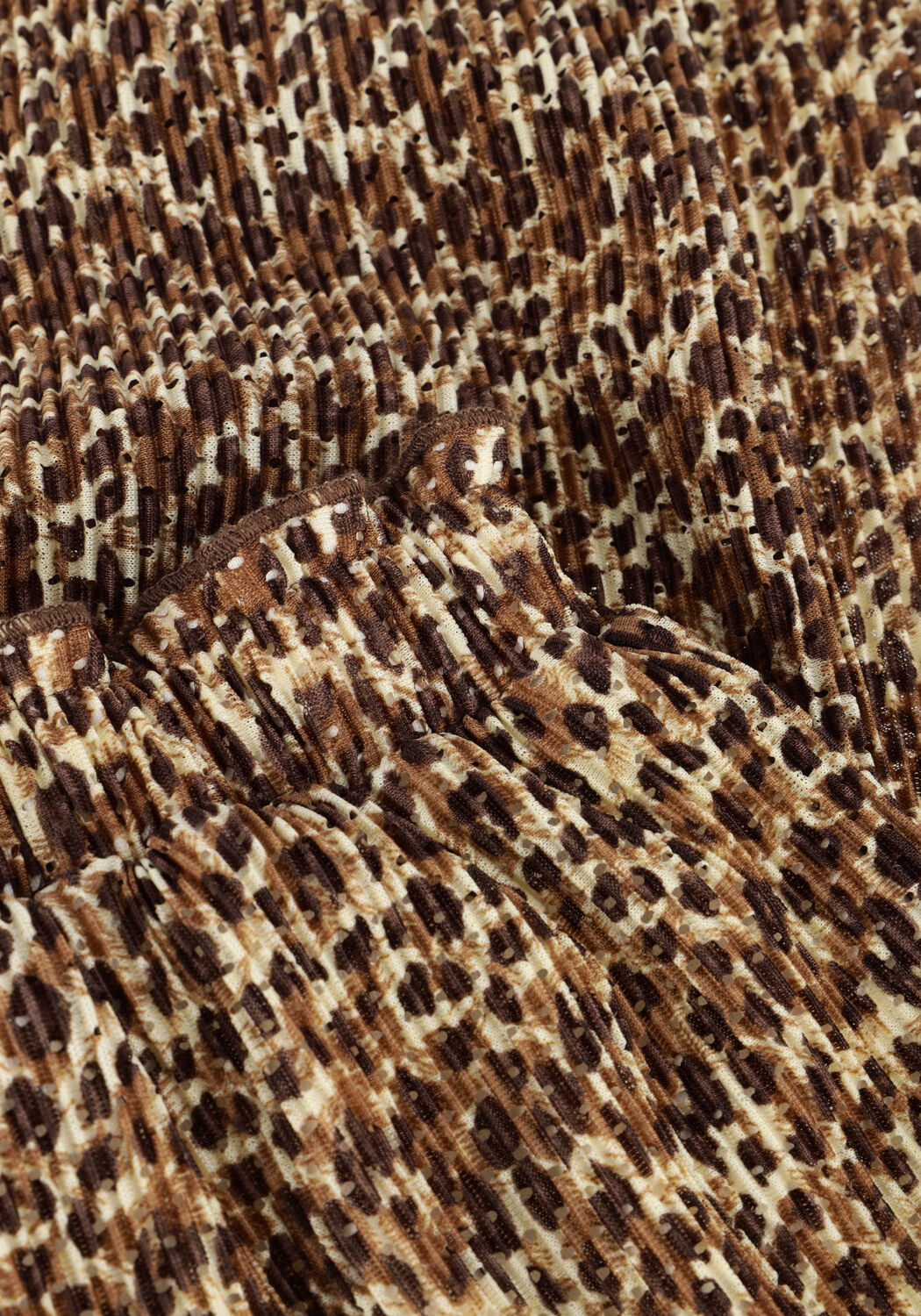 Braune LIKE FLO Hose FREYA FLO PLISSE PANTS - large