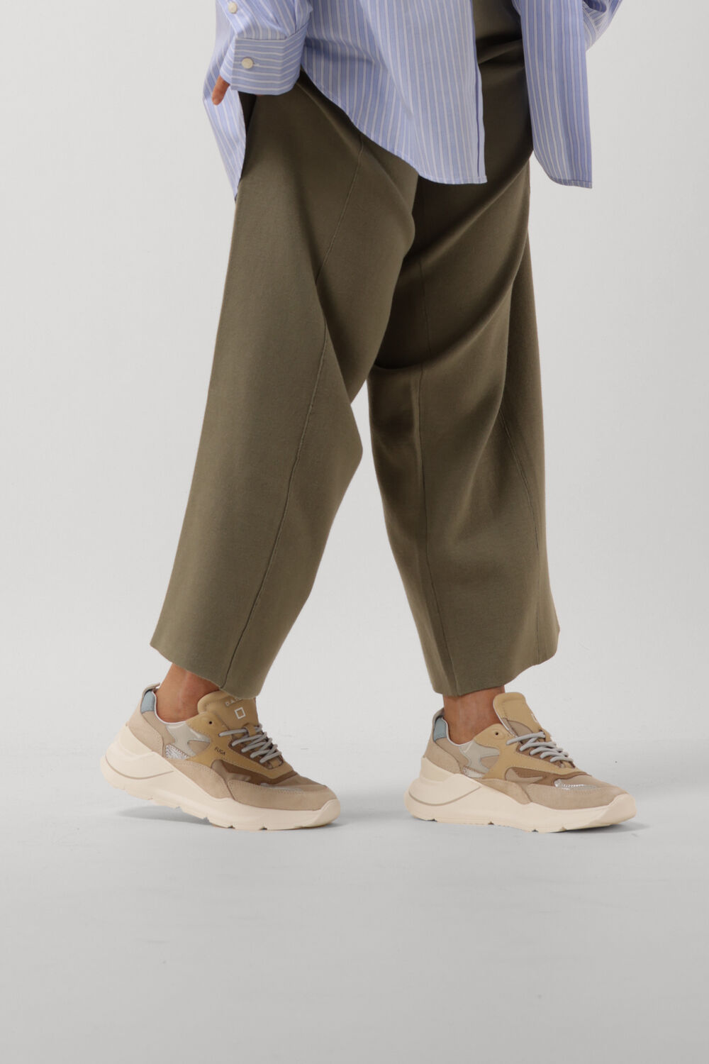 Beige D.A.T.E Sneaker Low FUGA DAMES - large