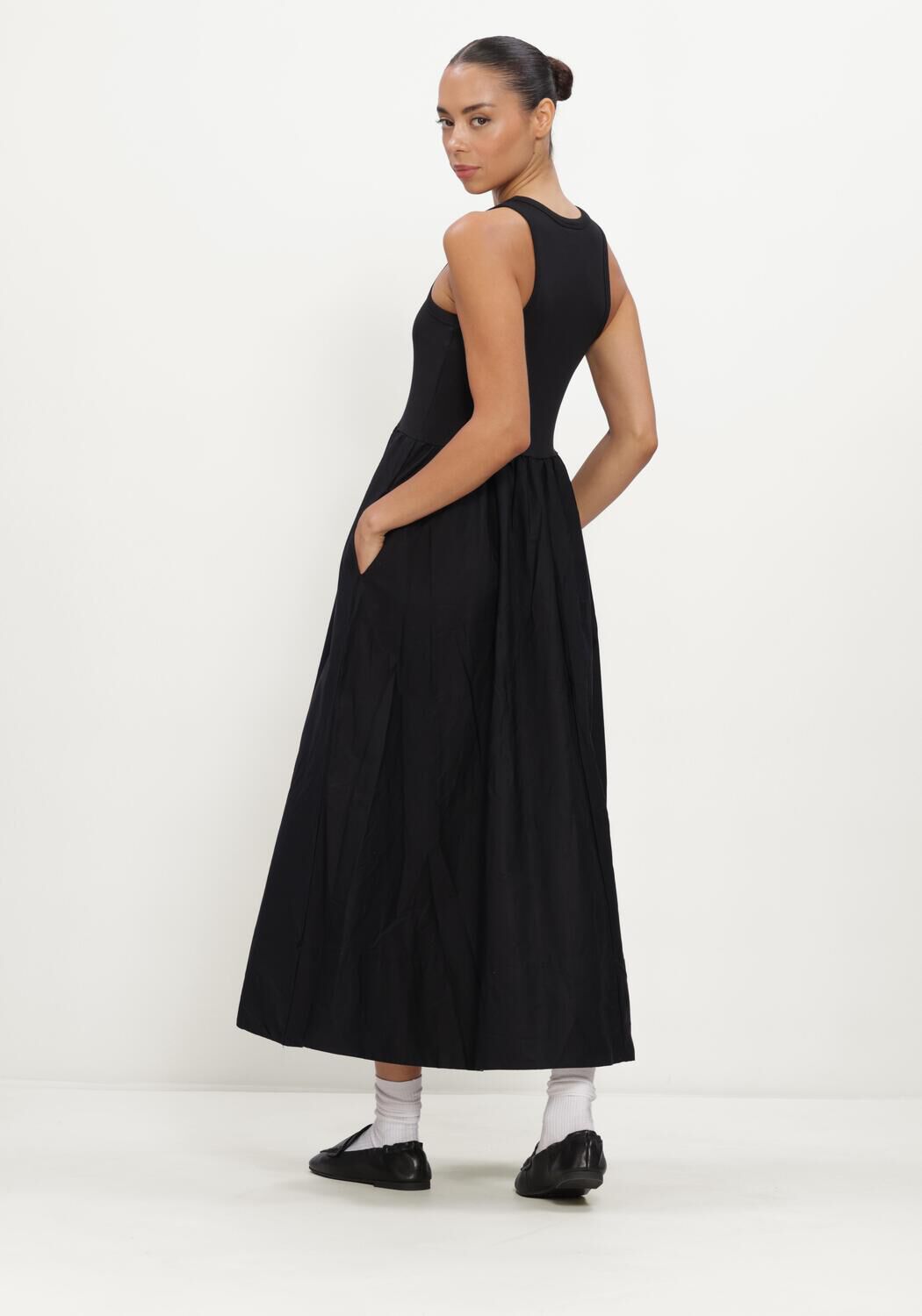 Schwarze Y.A.S. Maxikleid YASMIRA SL LONG DRESS - large