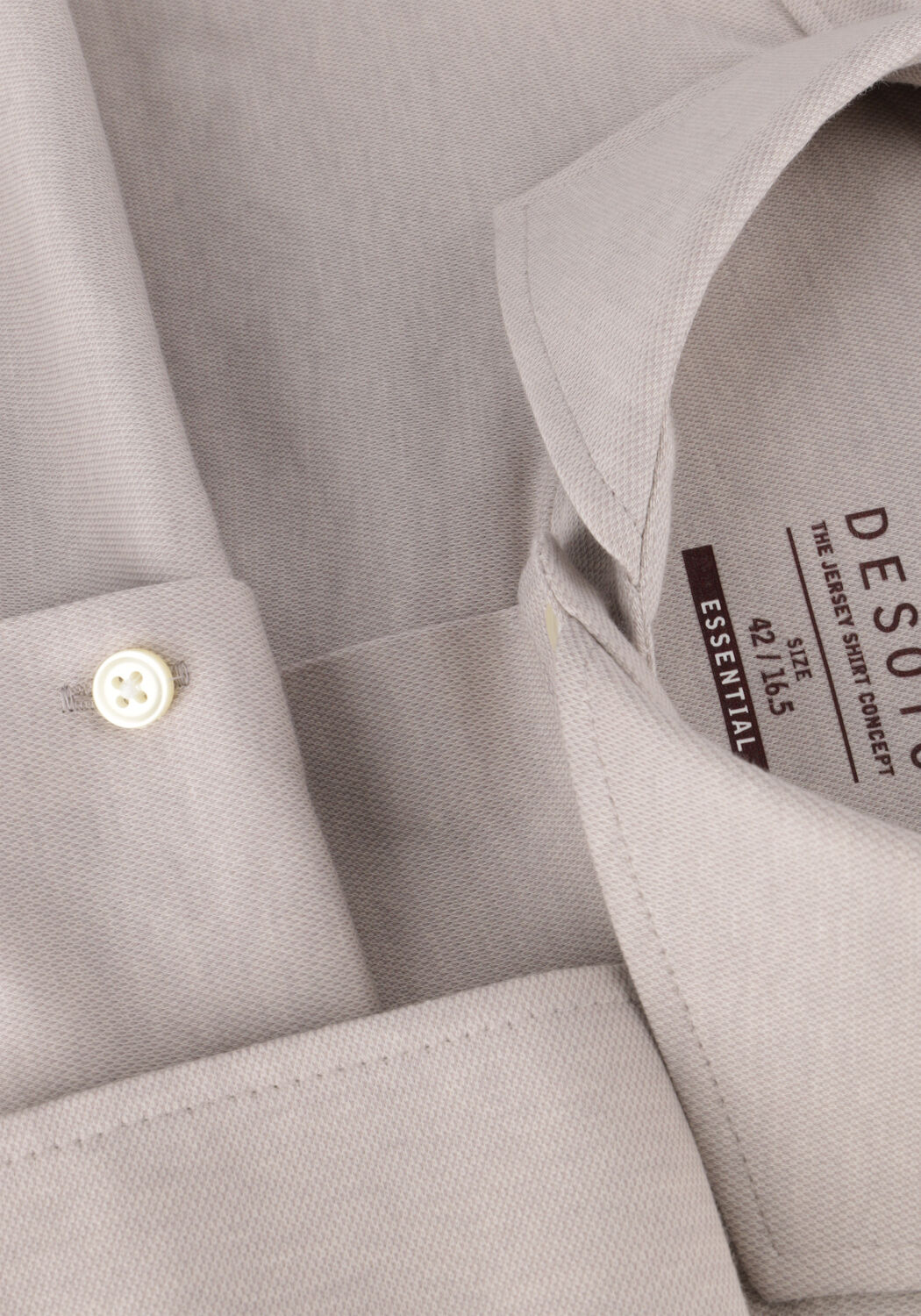 Beige DESOTO Klassisches Oberhemd ESSENTIAL HAI 1/1 - large