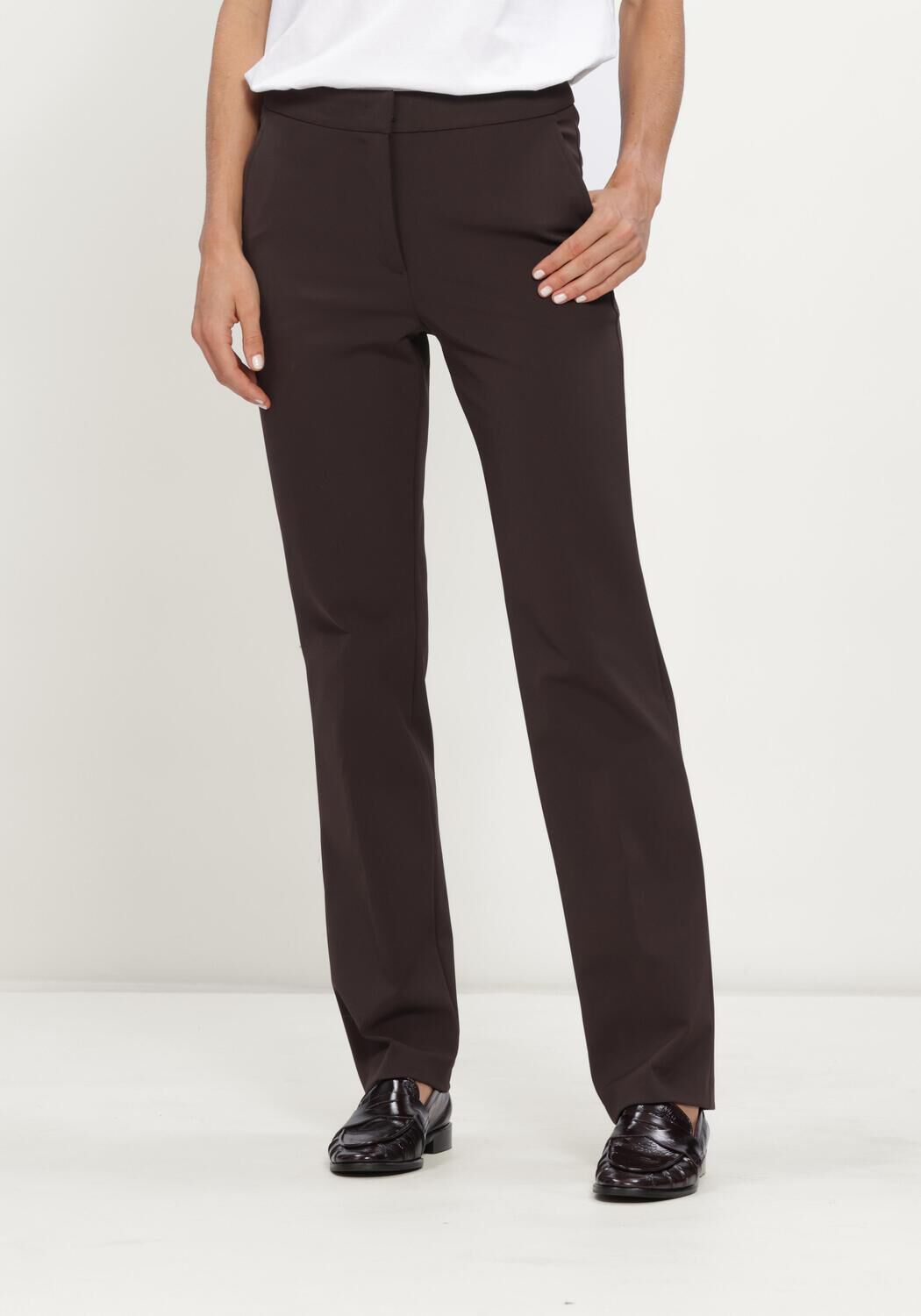 Braune CAMBIO Hose SUGAR MICROSTRUCTURE SUPERSTRETCH - large