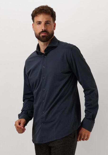 Dunkelblau PROFUOMO Klassisches Oberhemd SHIRT X-CUTAWAY SC SF JAPANESE KNITTED - large