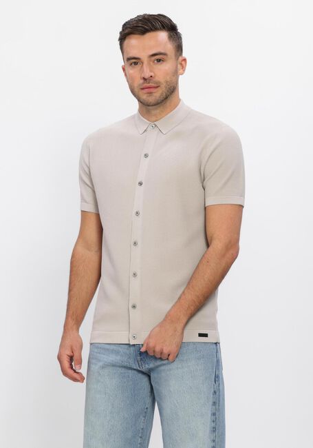 Beige GENTI Polo-Shirt SHIRT 8 BUTTON SS 1260 - large