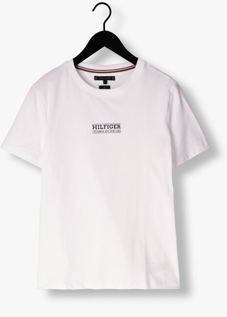 Weiße TOMMY HILFIGER T-shirt SMALL HILFIGER TEE - large