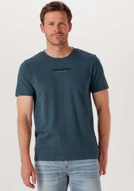 Blaue PME LEGEND T-shirt FLAT WAFFLE JERSEY - large