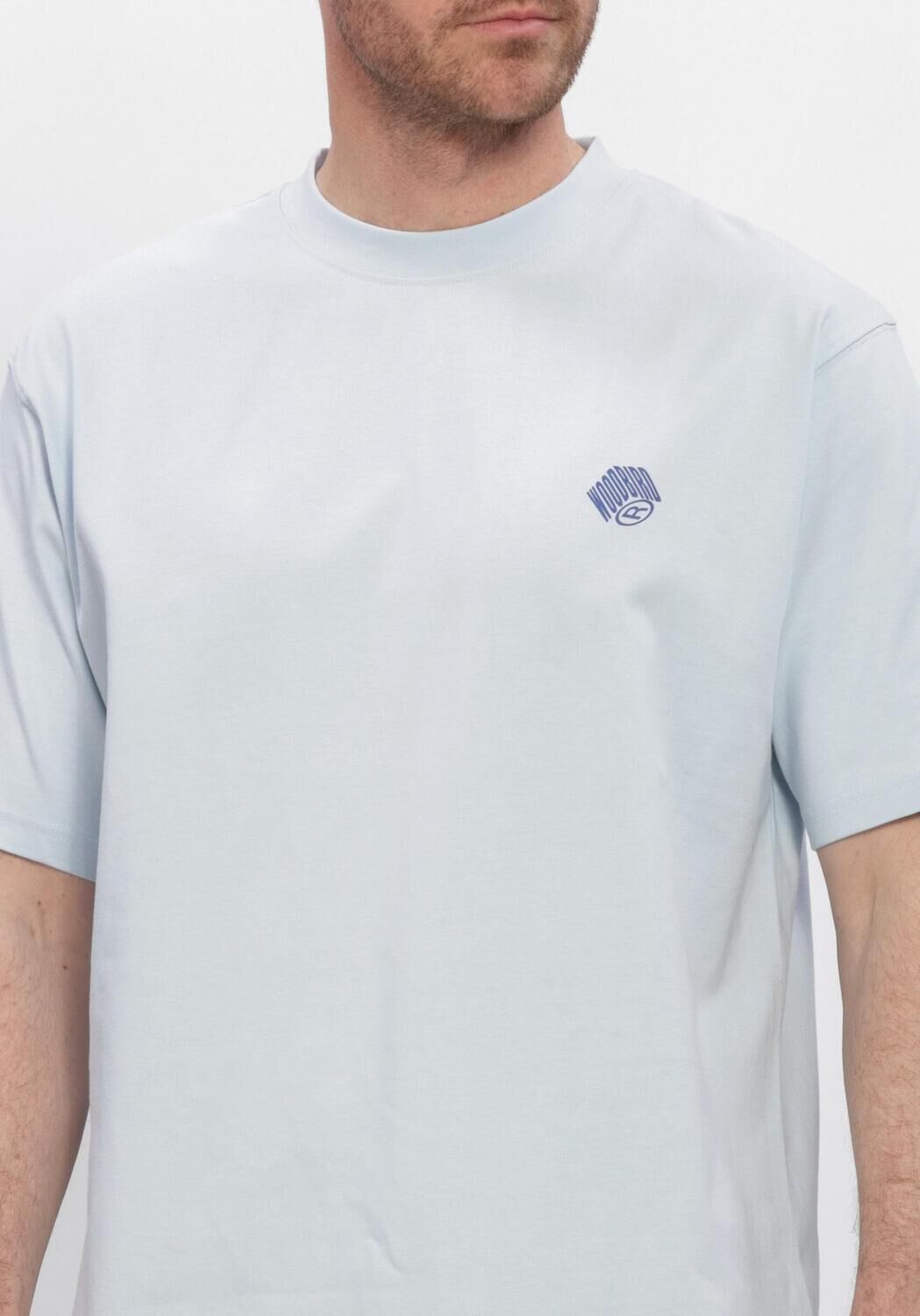 Blaue WOODBIRD T-shirt WBBAINE CARP TEE - large