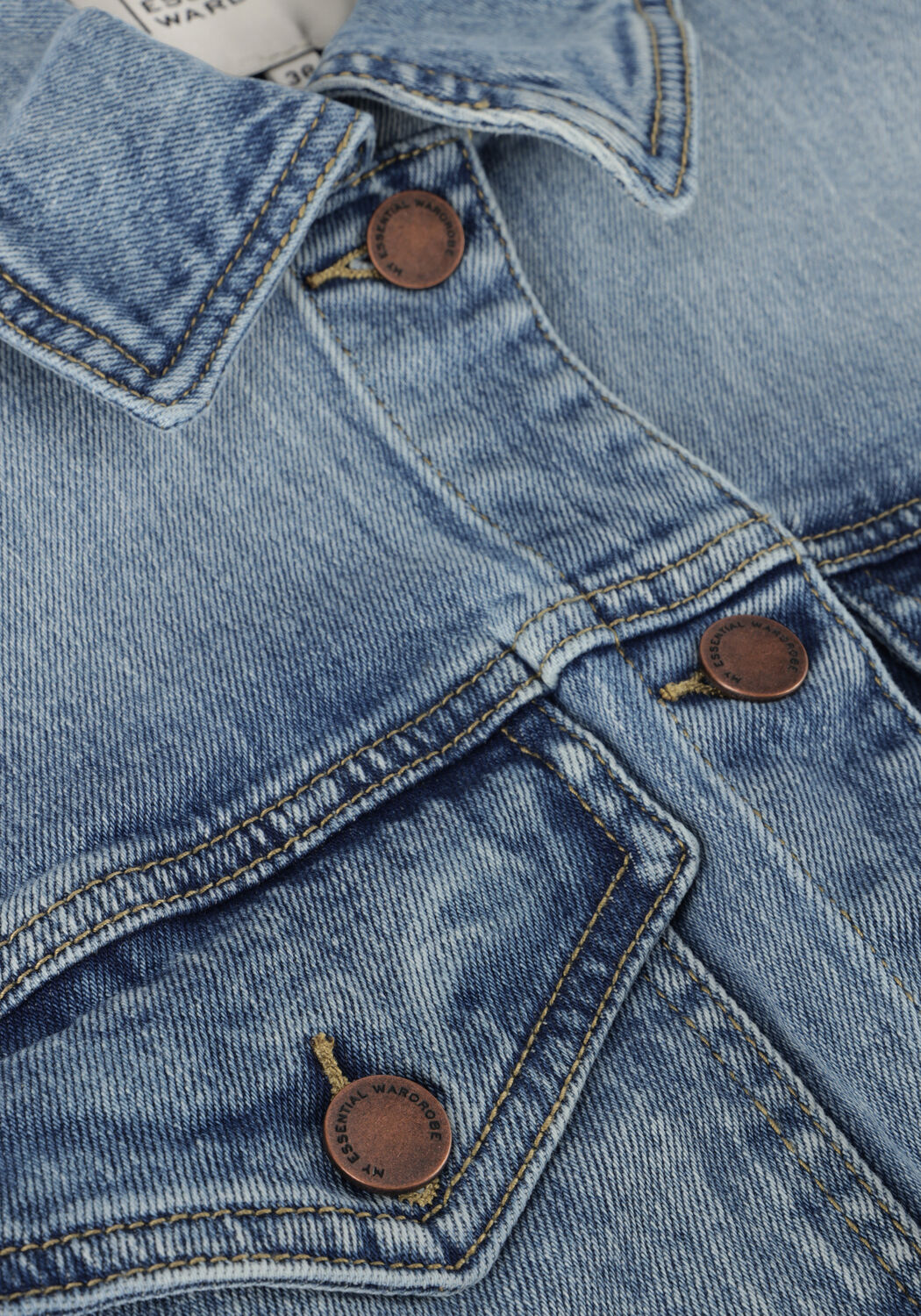 Blaue MY ESSENTIAL WARDROBE Jeansjacke DANGOMW 144 VEST - large