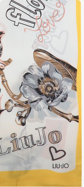 Gelbe LIU JO Schal FLOWER FOULARD - large