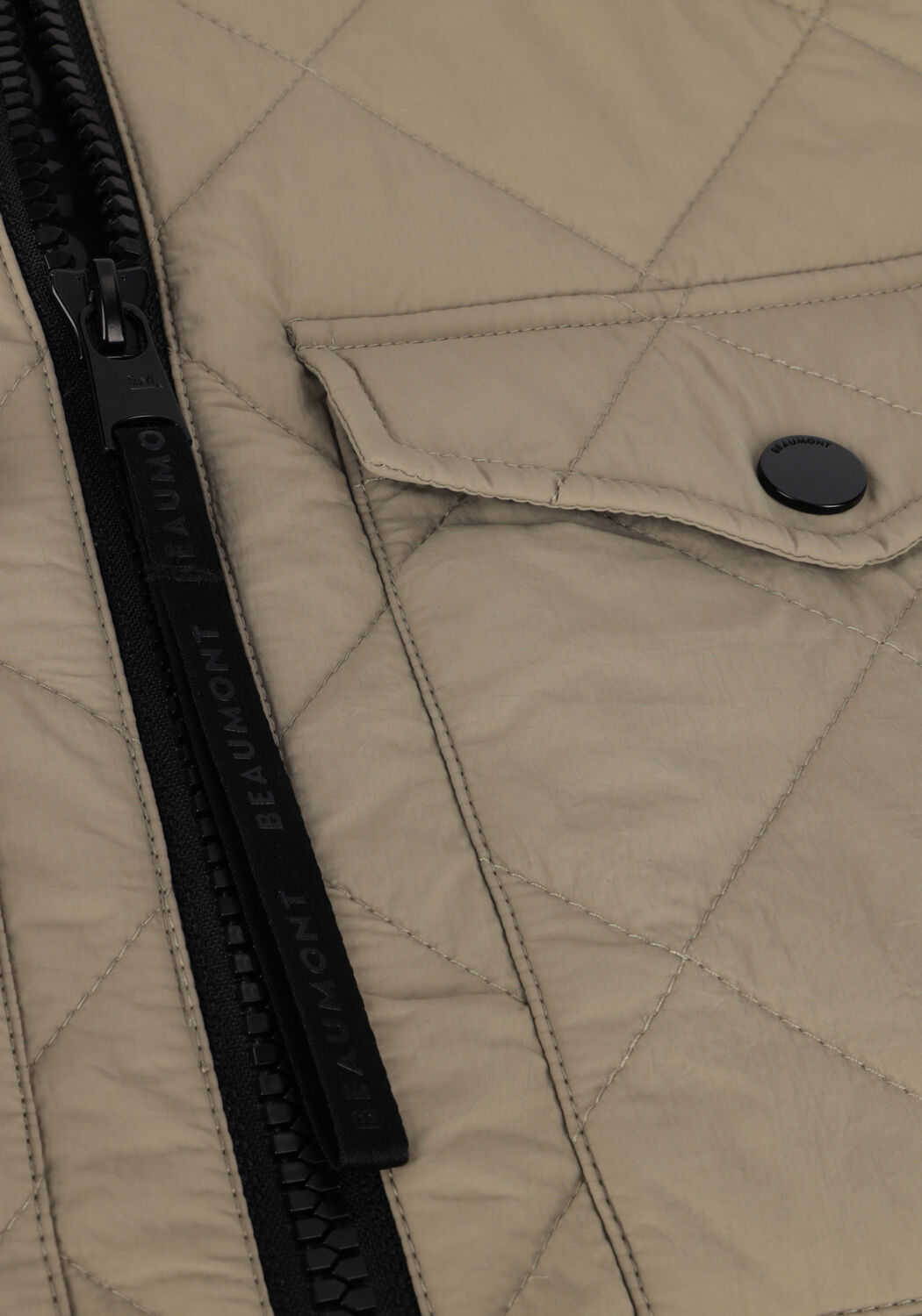 Taupe BEAUMONT Wattierte Jack LONG PADDED PARKA - large