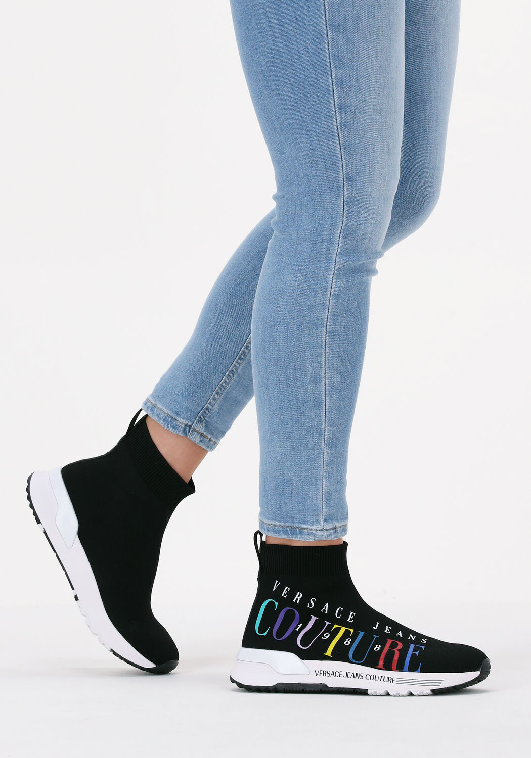 Schwarze VERSACE JEANS Sneaker Low FONDO DYNAMIC DIS - large