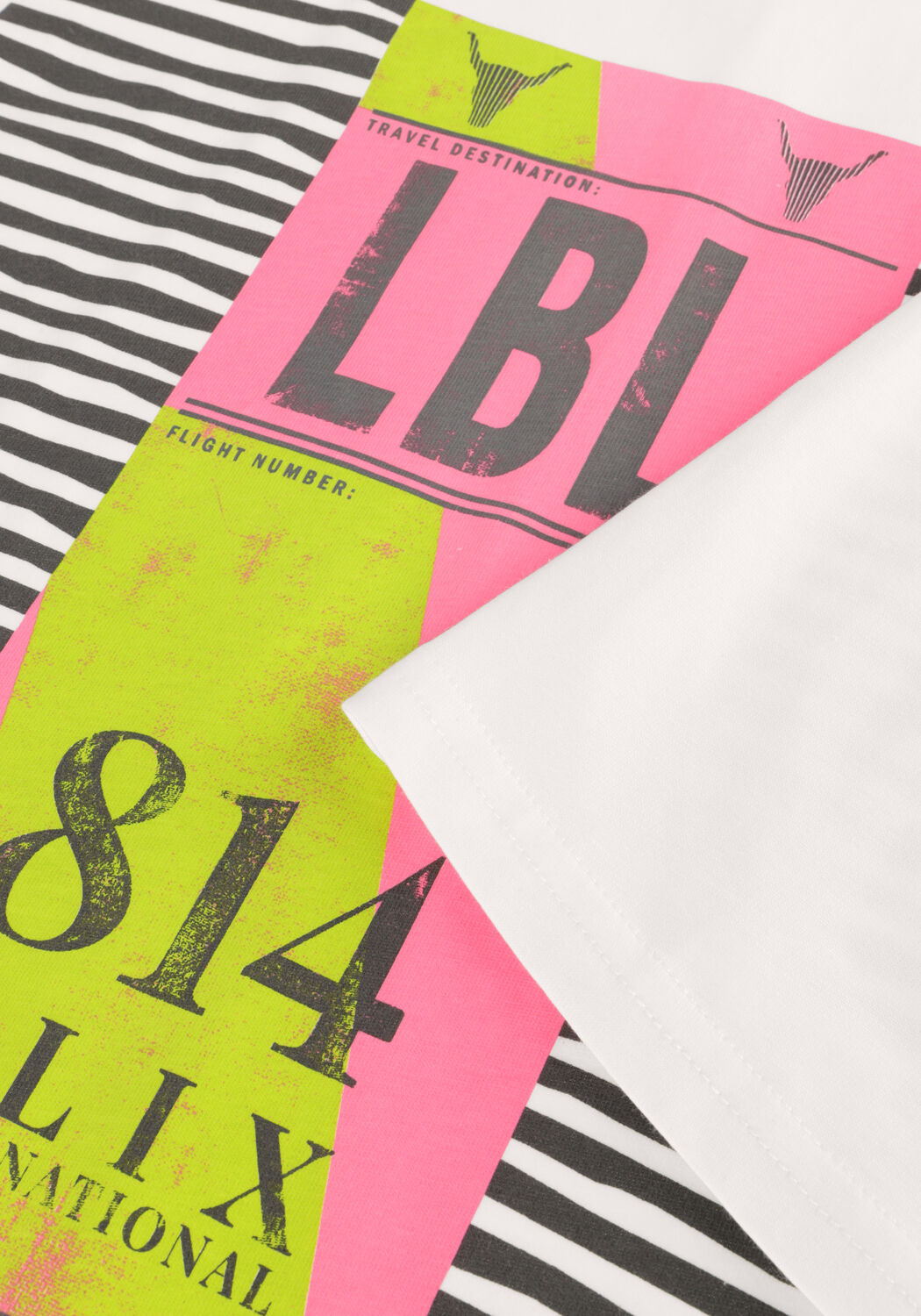 Wei&szlig;e ALIX THE LABEL T-shirt LADIES KNITTED TRAVEL T-SHIRT - large