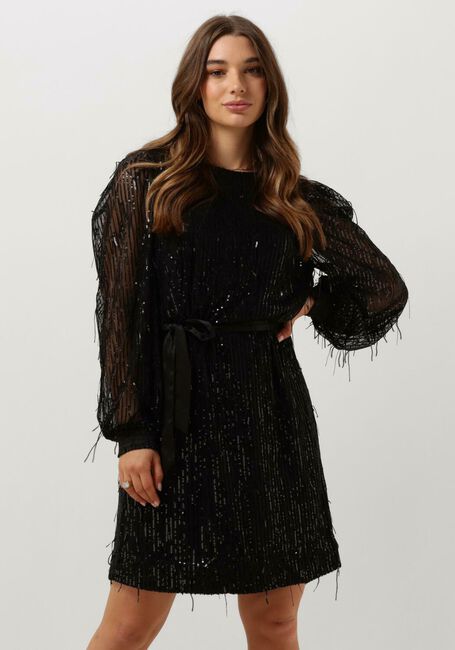 Schwarze SUMMUM Minikleid DRESS FRINGE SEQUINS - large