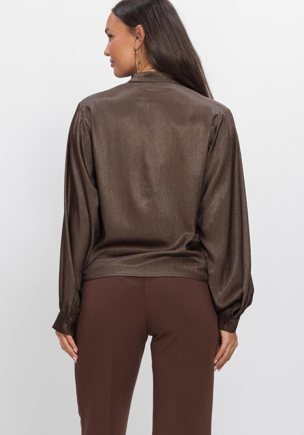Braune AAIKO Blusen LIV PES 516 - large