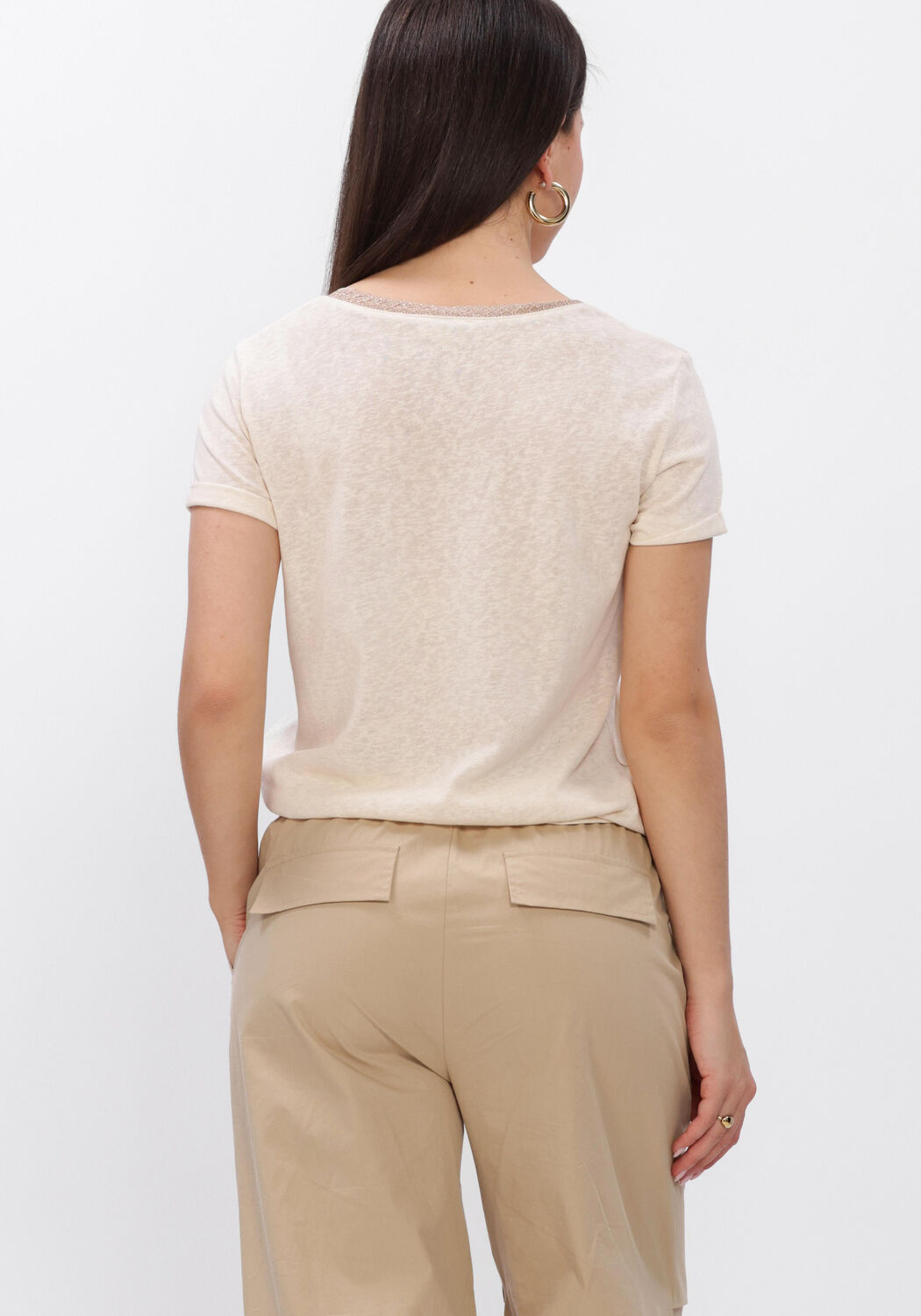 Beige GRACE & MILA T-shirt SS2617003 - large