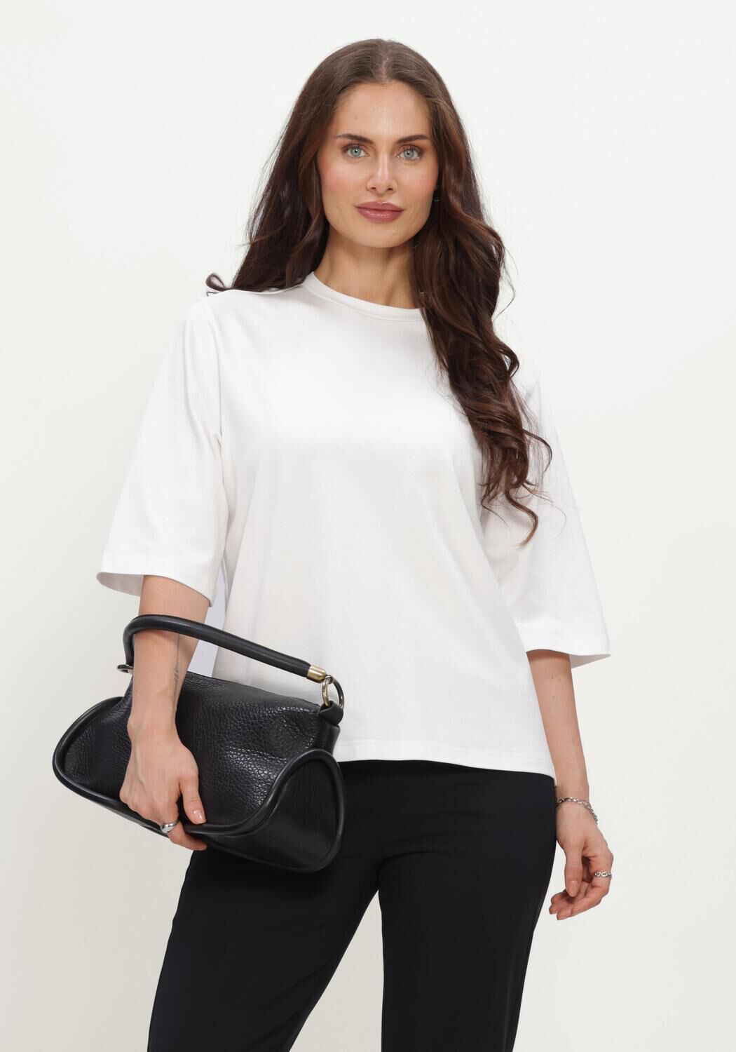 Wei&szlig;e STUDIO ANNELOES T-shirt Fiore round neck t-shirt - large
