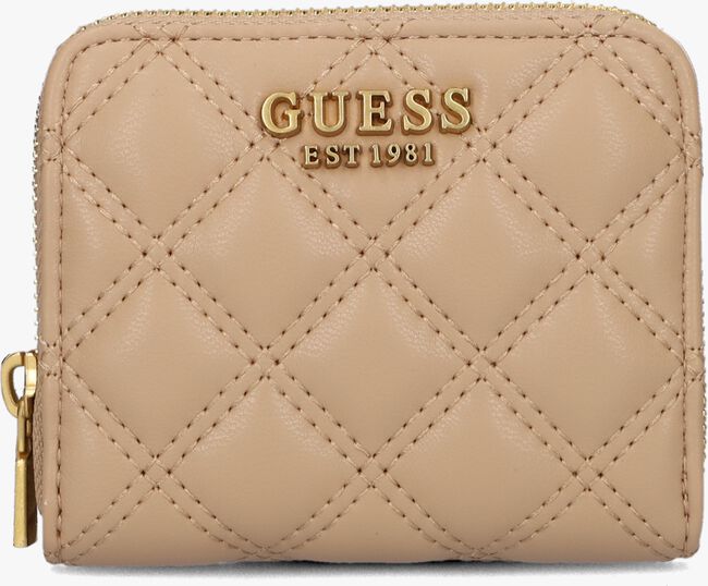 Beige GUESS Portemonnaie GIULLY SLG SMALL ZIP AROUND - large