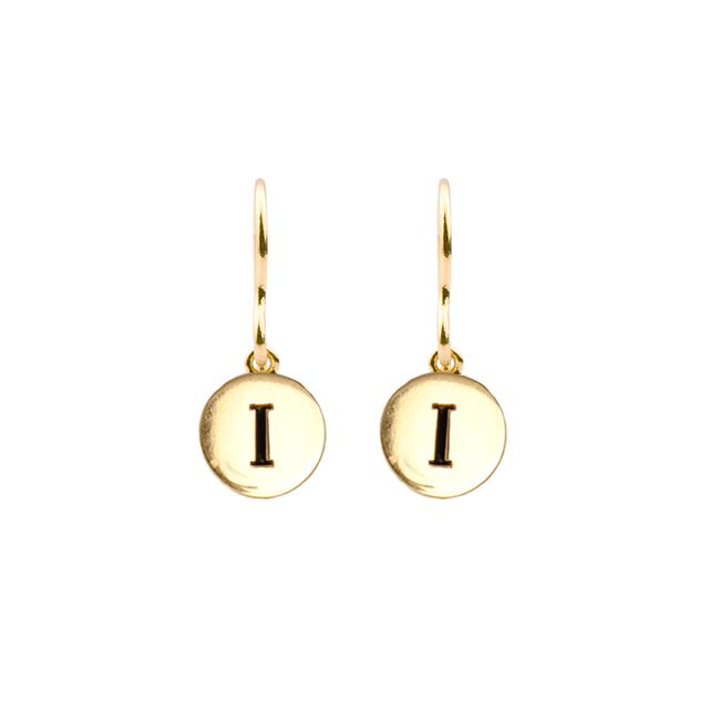 Goldfarbene ATLITW STUDIO Ohrringe CHARACTER EARRINGS LETTER GOLD Goldfarbene ATLITW STUDIO Ohrringe CHARACTER EARRINGS LETTER GOLD - large