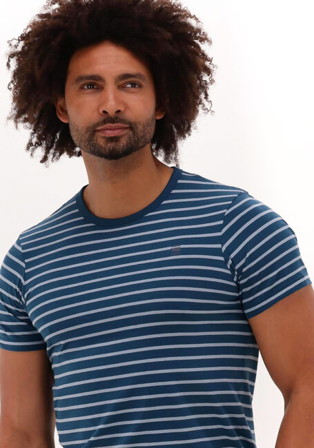 Blaue G-STAR RAW T-shirt STRIPE SLIM R T - large