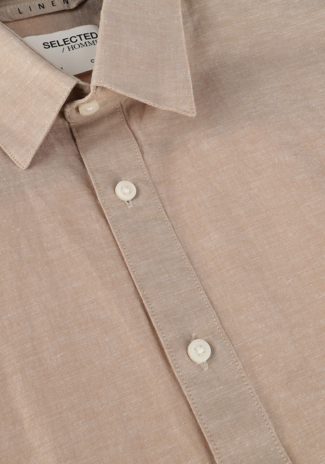 Lilane SELECTED MEN Casual-Oberhemd SLHSLIMNEW-LINEN SHIRTS SS CLASSIC W - large