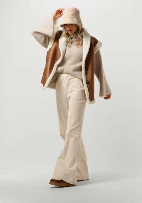 Beige AMERICAN DREAMS Pullover FELICIA OVERSIZED KNIT - large