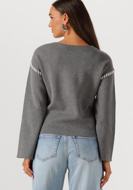Graue Y.A.S. Pullover YASSTITCHA LS KNIT PULLOVER - large