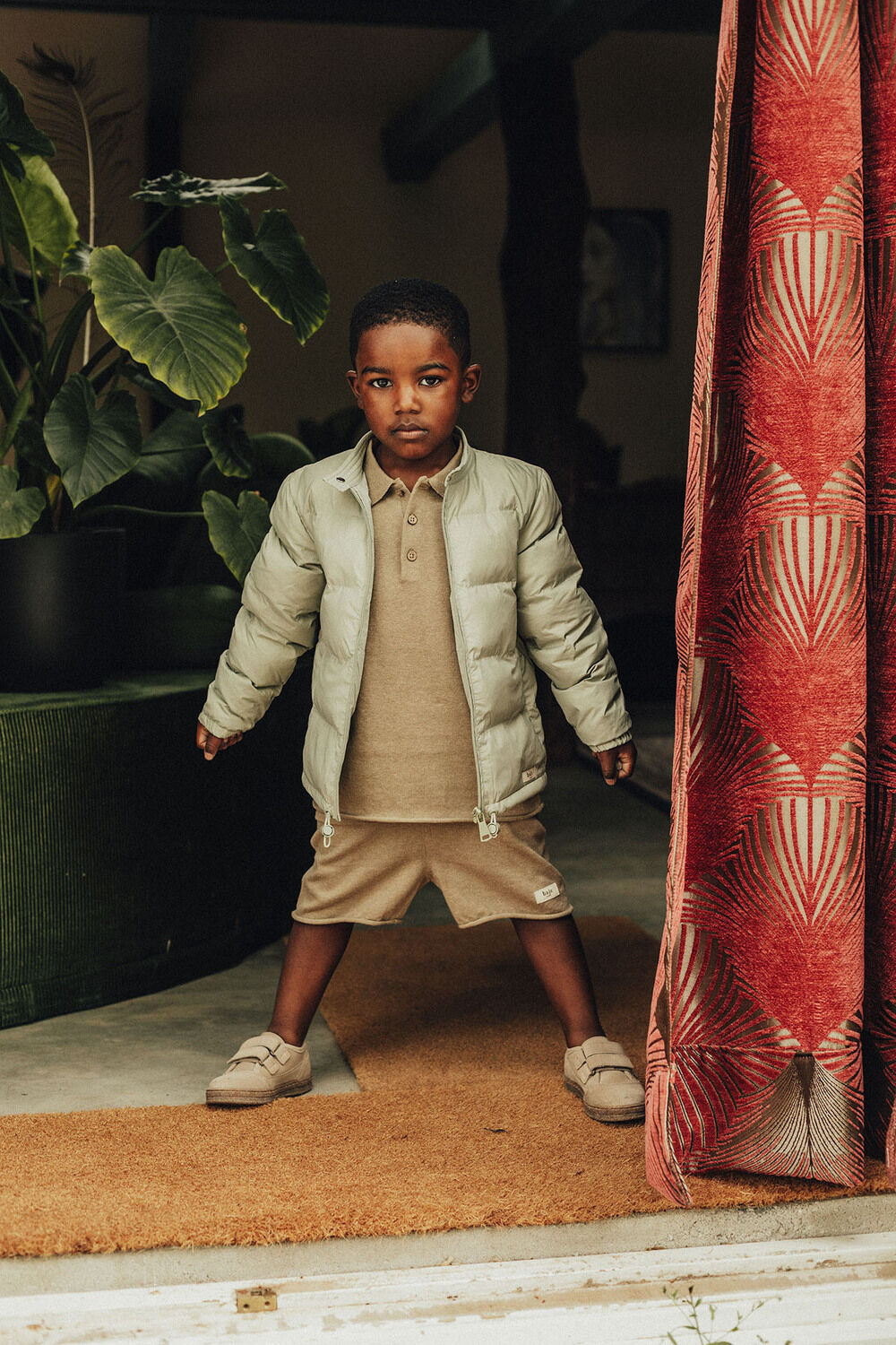 Gr&uuml;ne BAJE STUDIO Wattierte Jack ROCKS - large