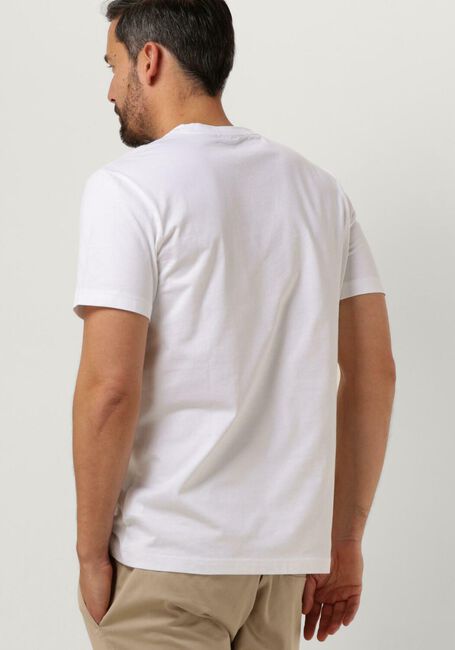 Weiße CALVIN KLEIN T-shirt MONOLOGO REGULAR TEE - large