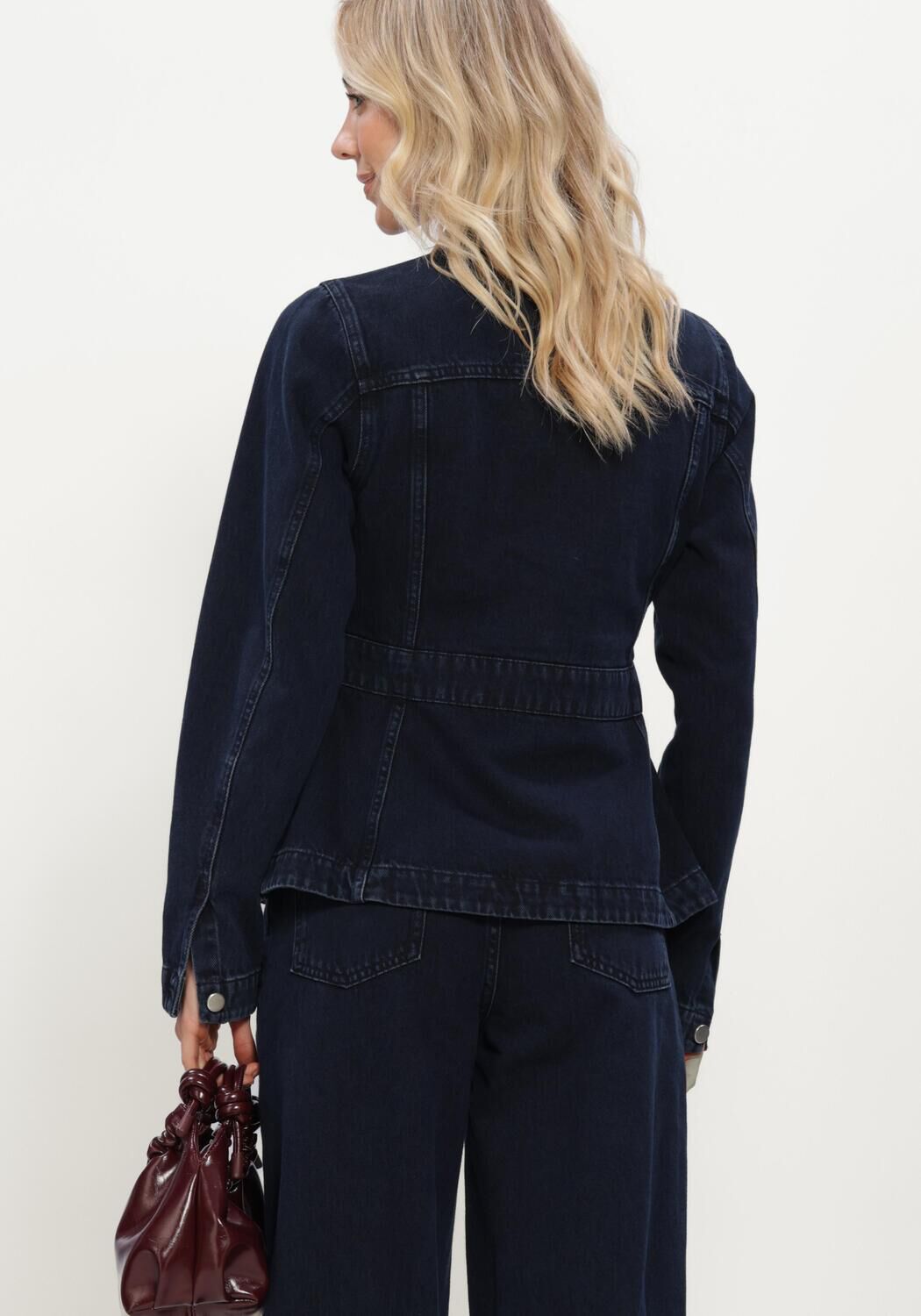 Dunkelblau MSCH COPENHAGEN Jeansjacke MSCHEVI DENIM JACKET - large