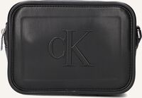 Schwarze CALVIN KLEIN Umhängetasche SCULPTED CAMERA BAG18 PIPPING - medium