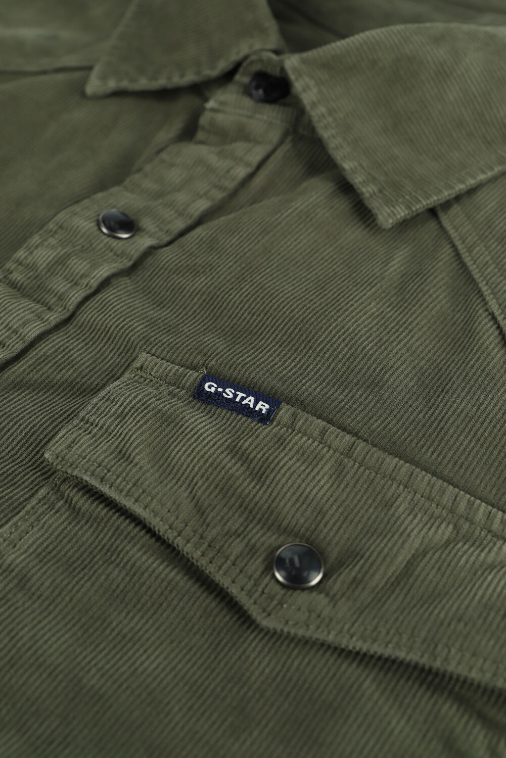 Olive G-STAR RAW Casual-Oberhemd C436 - ESPER CORDUROY RFD- 330 - large