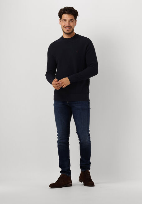 Dunkelblau TOMMY HILFIGER Pullover RECTANGULAR STRUCTURE CREW NK - large