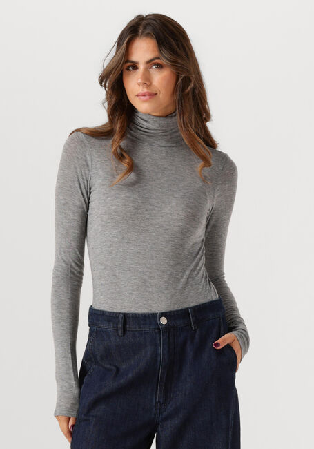 Graue SECOND FEMALE Rollkragenpullover MATIMA T-NECK TEE - large