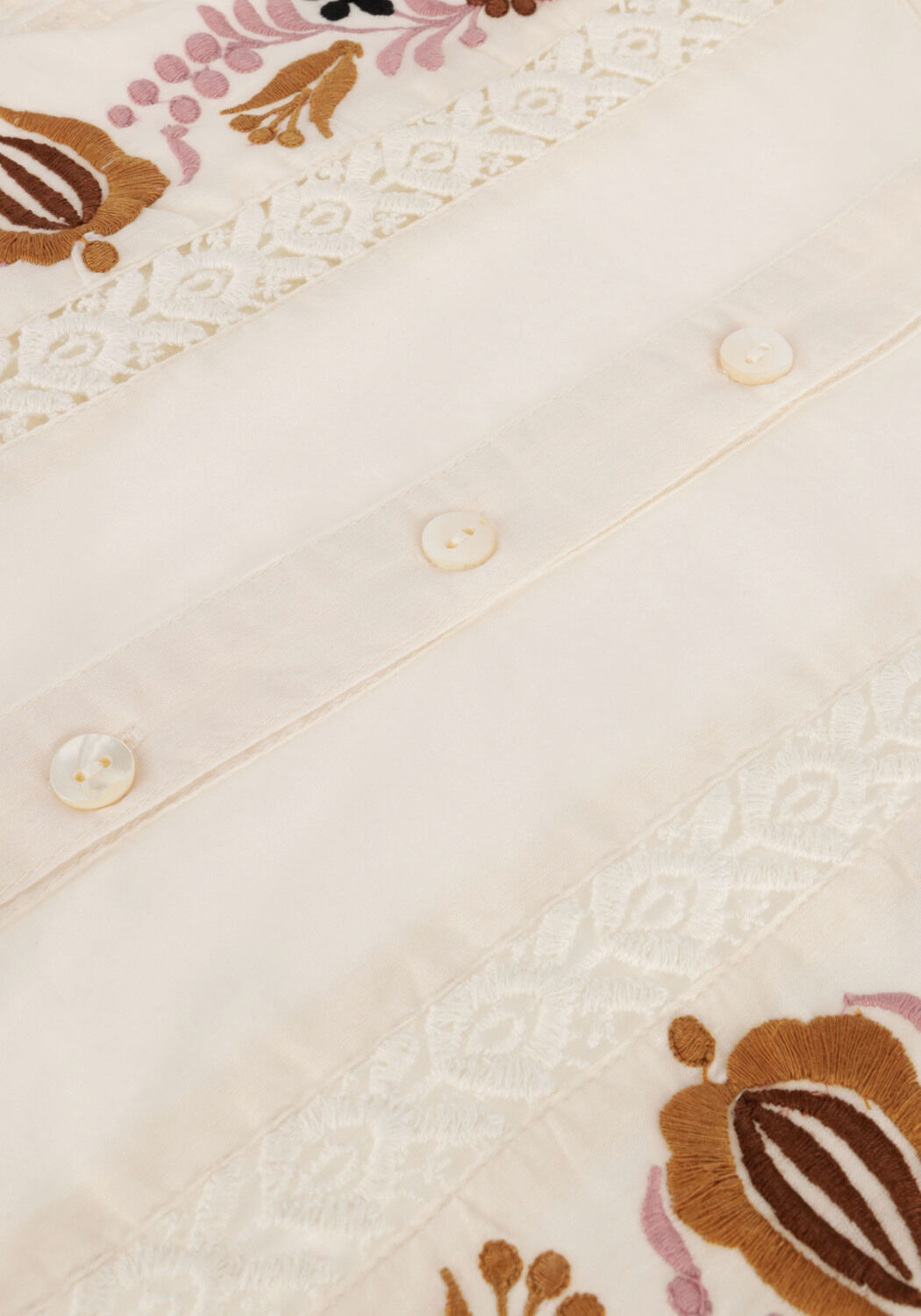 Nicht-gerade weiss SUMMUM Blusen BLOUSE FLOWER EMBROIDERY - large