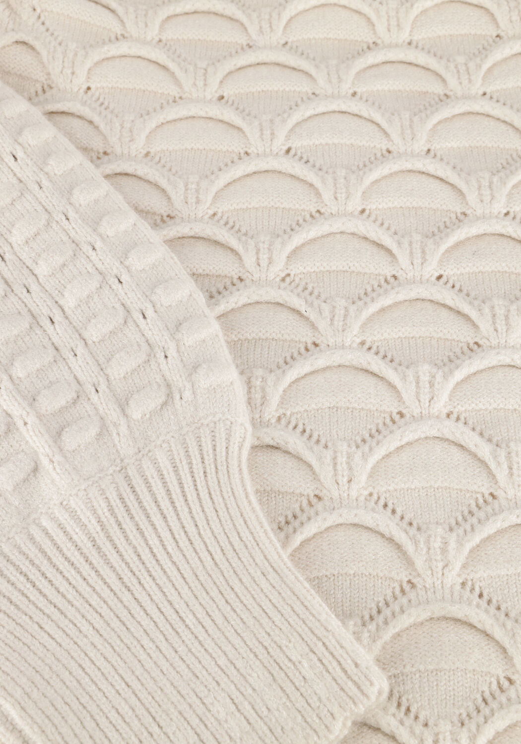 Nicht-gerade weiss OBJECT Pullover OBJSIDA KNIT L/S RE PULLOVER - large