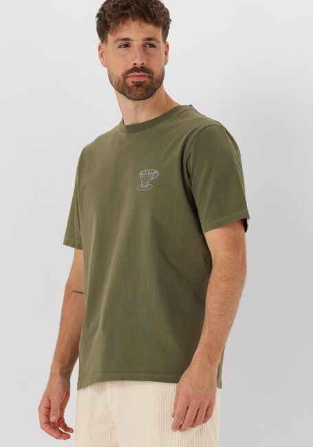 Grüne ANERKJENDT T-shirt AKKIKKI MONDAY SLOW TEE - large