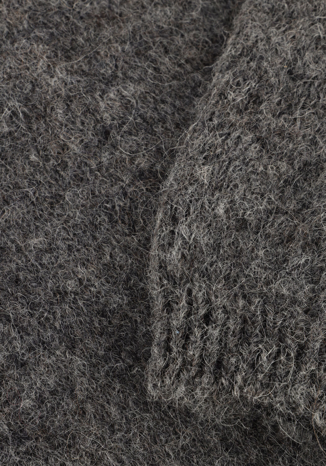 Graue BY-BAR Strickjacke CLEO NATURAL CARDIGAN - large