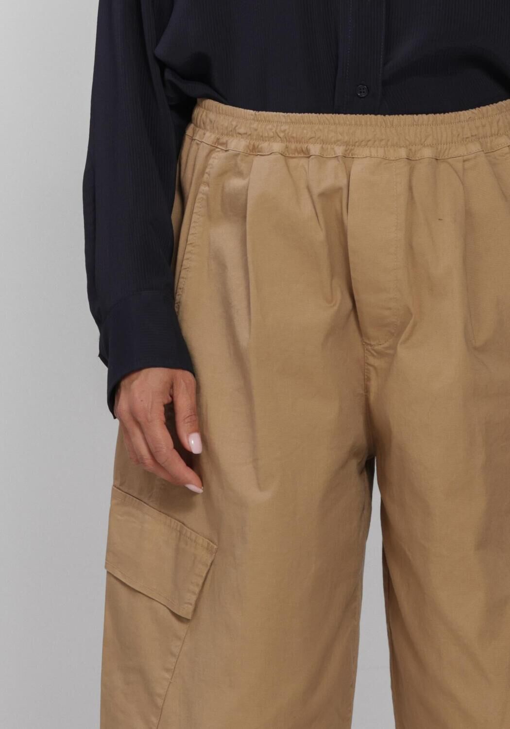 Camelfarbene BY-BAR Cargohosen MATCHA PANTS - large