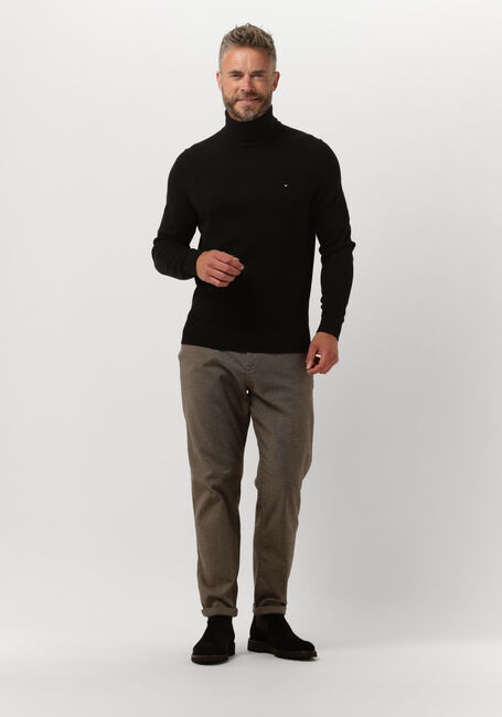 Schwarze TOMMY HILFIGER Rollkragenpullover PIMA ORG CTN CASHMERE ROLL NECK - large
