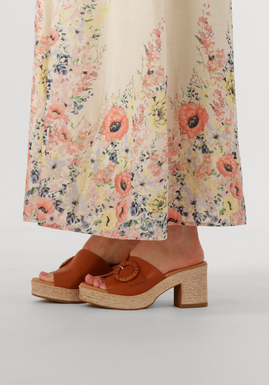 Braune STEFANO LAURAN Sandaletten mit Absatz 2503 - large