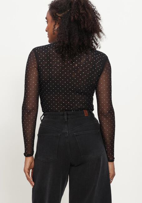 Schwarze STUDIO AR Top INES GLITTER MESH - large