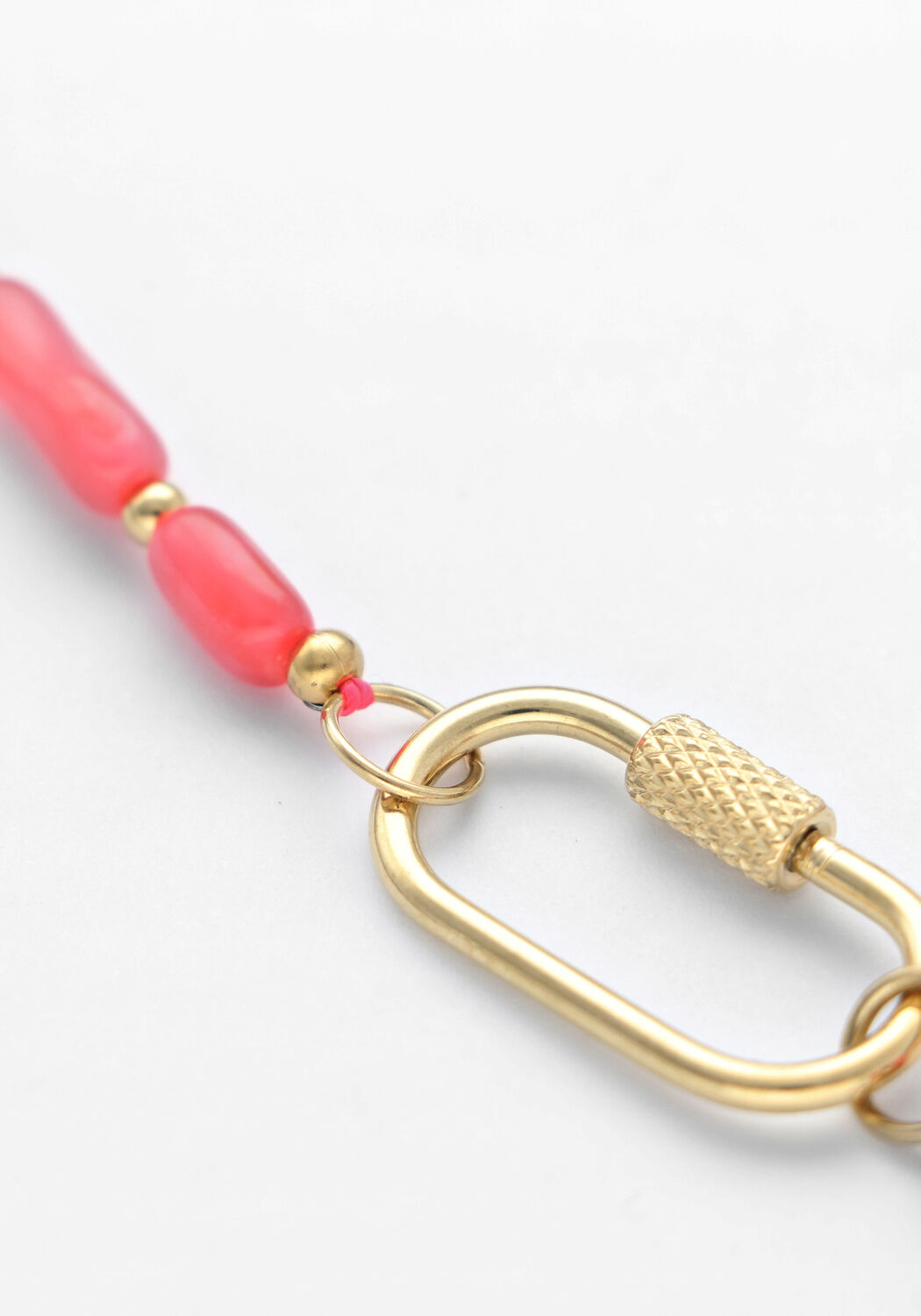 Rosane BONNIE STUDIOS Kette TOMMY GOLD PINK NECKLACE - large