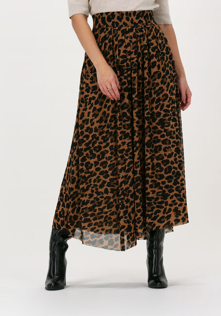 Camelfarbene VANILIA Maxirock LEO MESH SKIRT - large