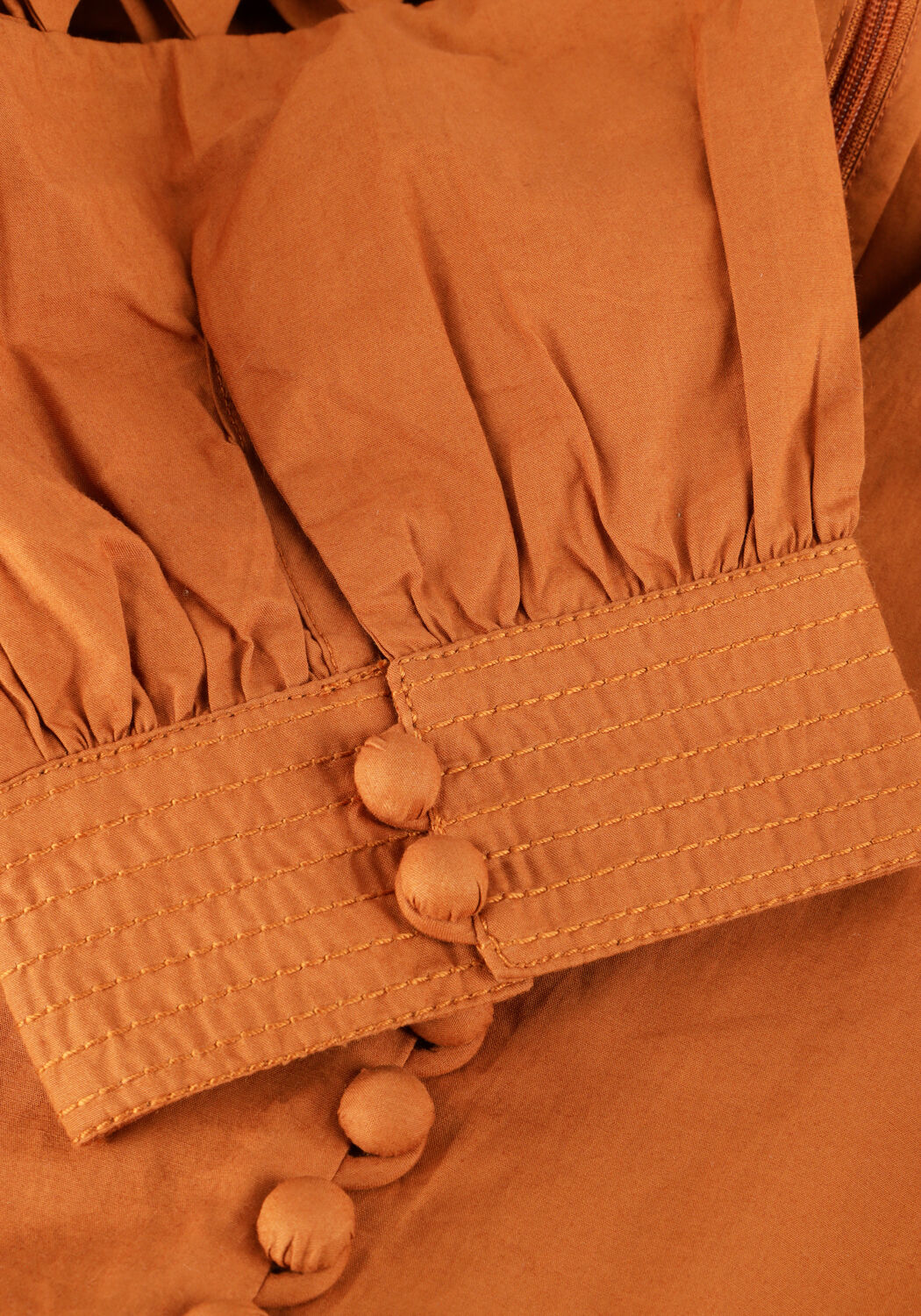 Braune SCARLETT POPPIES Midikleid FLEURETTA MIDI DRESS - large