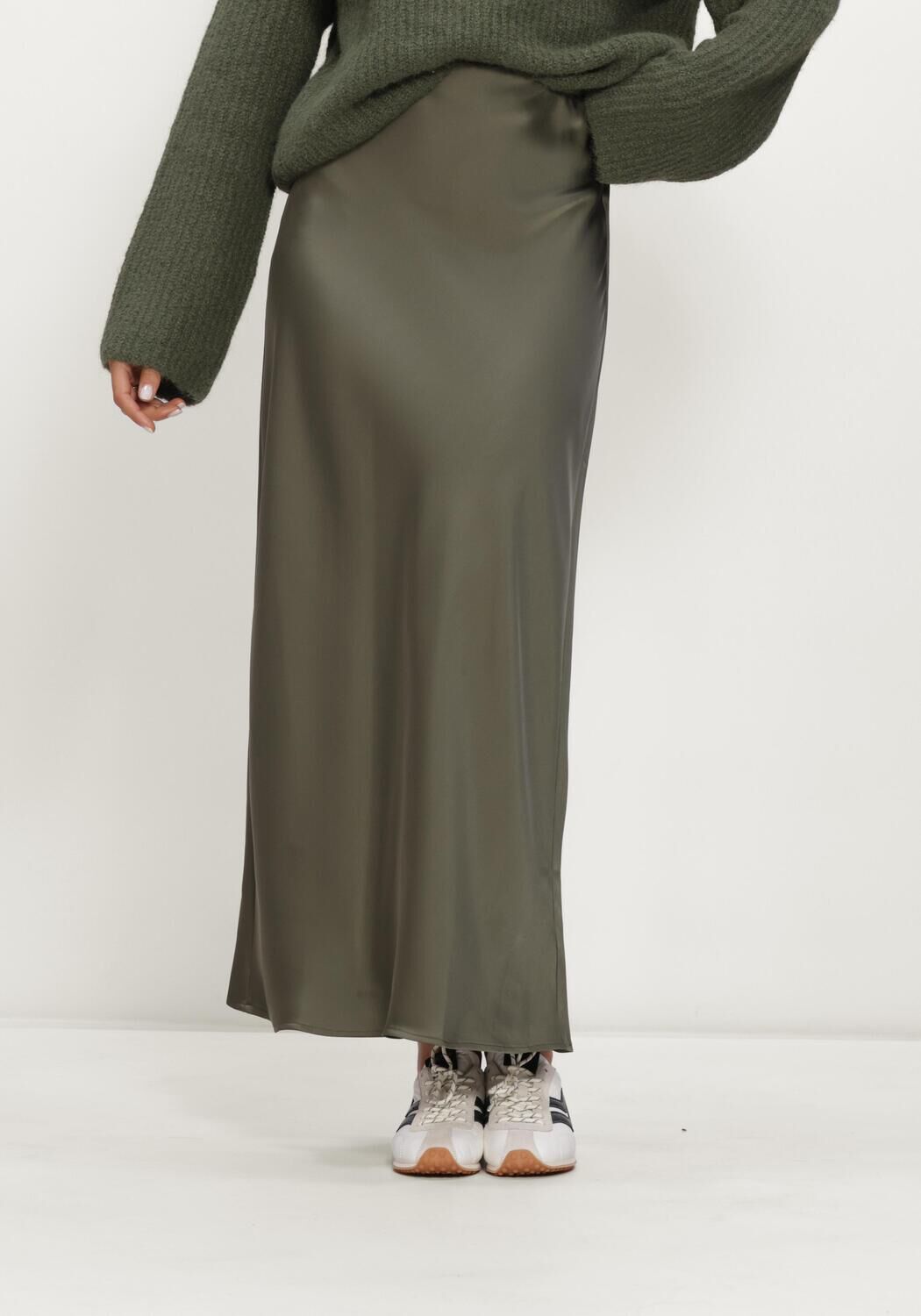 Olive EDITED Maxirock SILVA SKIRT - large