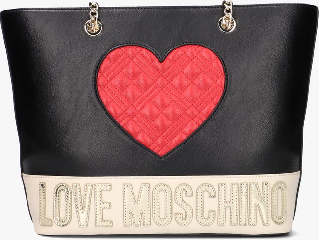 Rote LOVE MOSCHINO Handtasche HEART Q 4024 - large