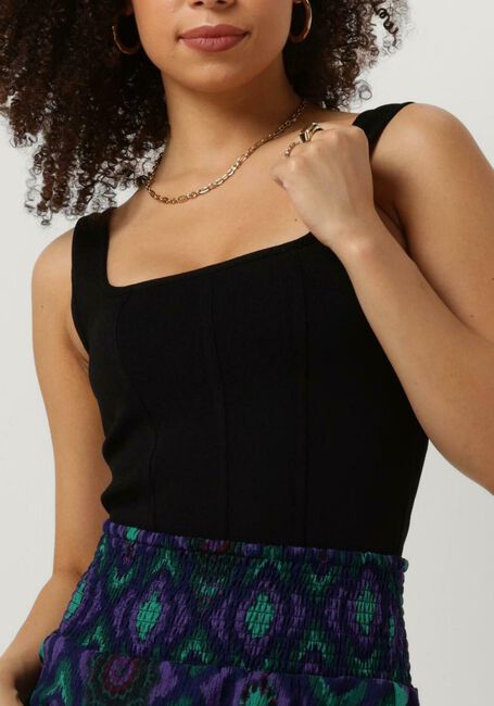 Schwarze ALIX THE LABEL Top LADIES KNITTED CORSET TOP - large