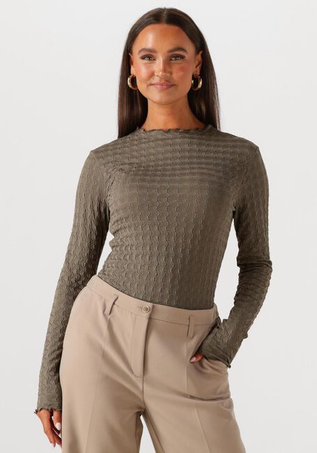 Olive SUMMUM Top TOP STRUCTURE JERSEY - large