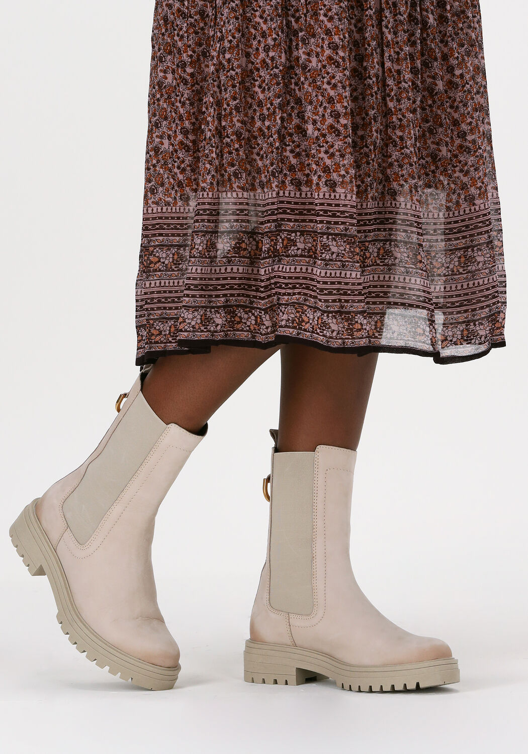 Beige OMODA Chelsea Boots LPMONK-05 - large