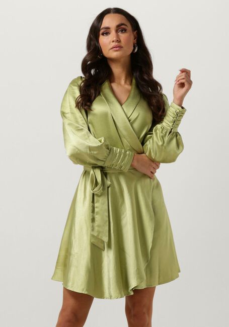 Grüne NOTRE-V Minikleid NV-DORIS SATIN DRESS - large